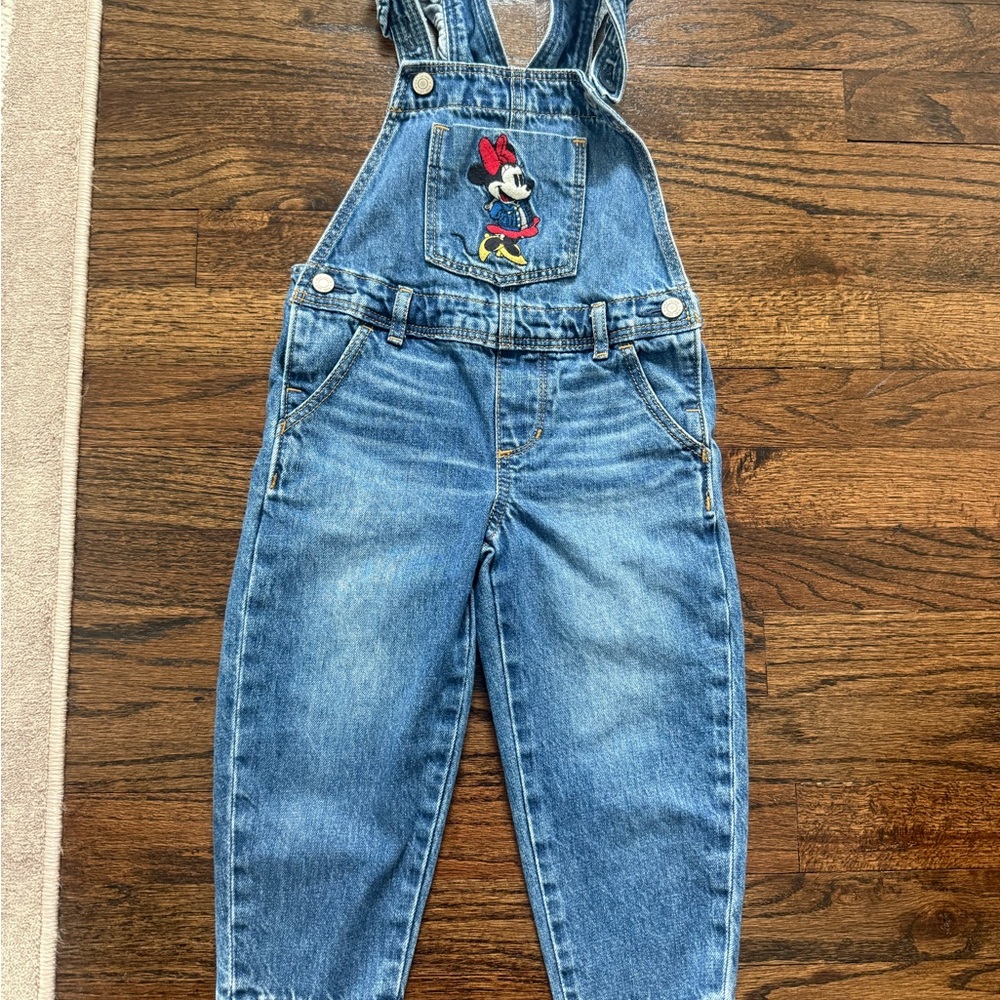 GAP Blue Denim Overalls with Character Patch